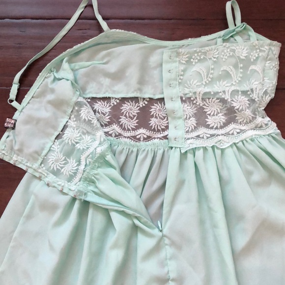 Mint Green Cocktail Dress - Picture 4 of 4